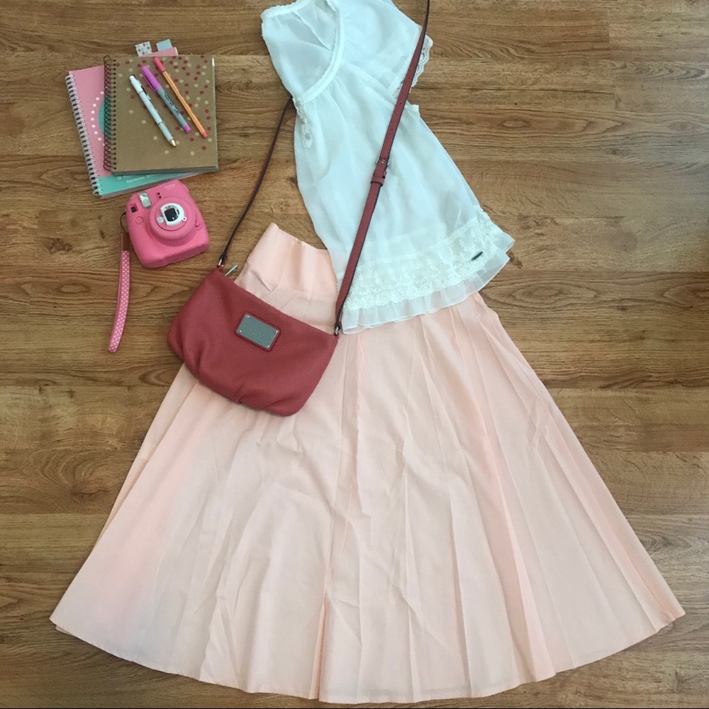 Pale pink skirt
